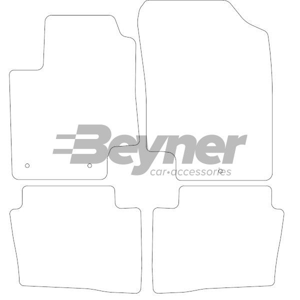 Beyner Pasklare stoffen matten MSN-1363243