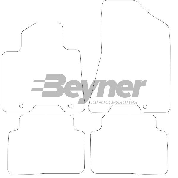 Beyner Pasklare stoffen matten MSN-1363252