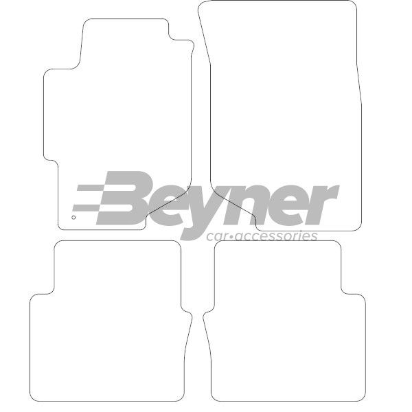 Beyner Pasklare stoffen matten MSN-1363414