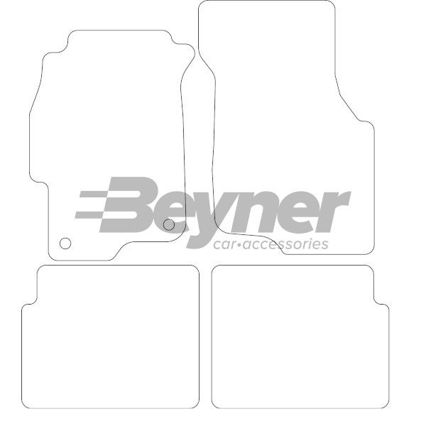 Beyner Pasklare stoffen matten MSN-1363435