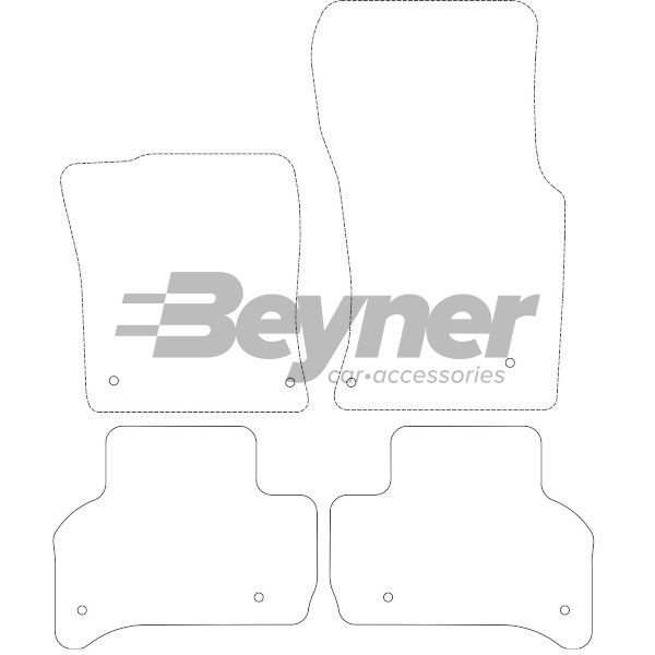 Beyner Pasklare stoffen matten MSN-1363509