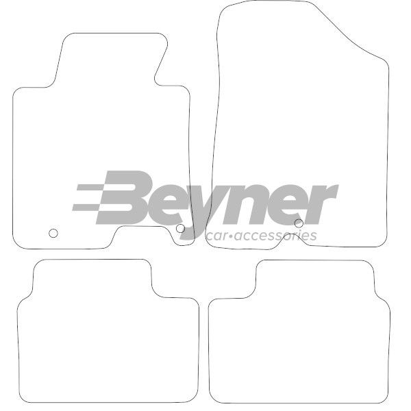 Beyner Pasklare stoffen matten MSN-1363625