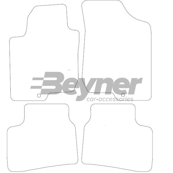 Beyner Pasklare stoffen matten MSN-1363629