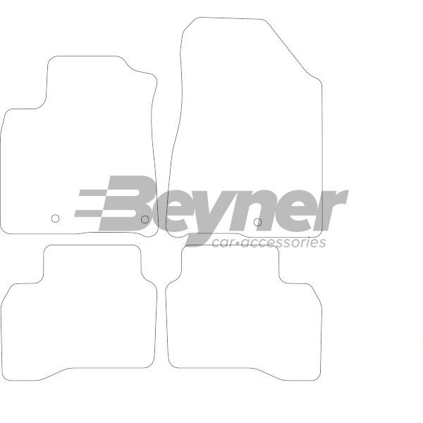 Beyner Pasklare stoffen matten MSN-1363656