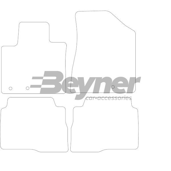 Beyner Pasklare stoffen matten MSN-1363665