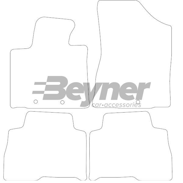 Beyner Pasklare stoffen matten MSN-1363666