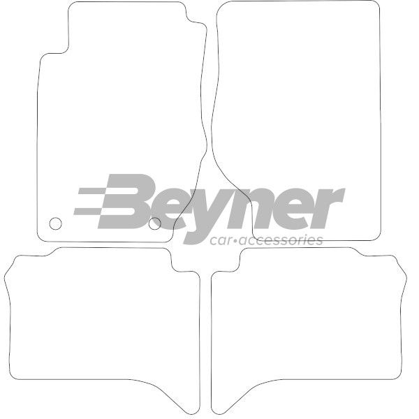 Beyner Pasklare stoffen matten MSN-1363667