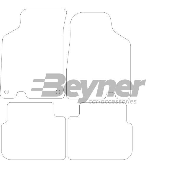 Beyner Pasklare stoffen matten MSN-1363678