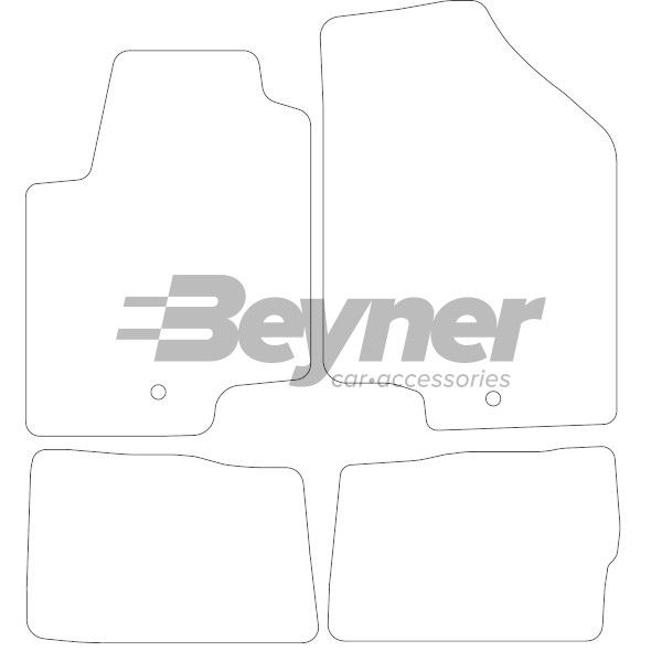 Beyner Pasklare stoffen matten MSN-1363685