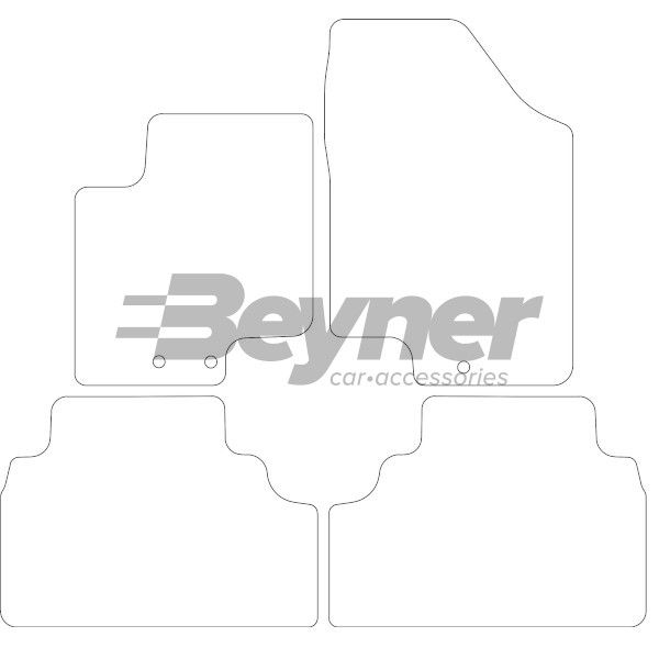 Beyner Pasklare stoffen matten MSN-1363691