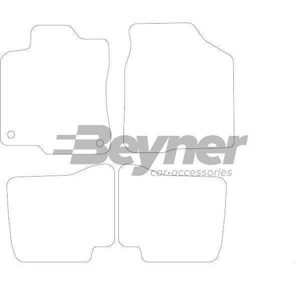 Beyner Pasklare stoffen matten MSN-1364014