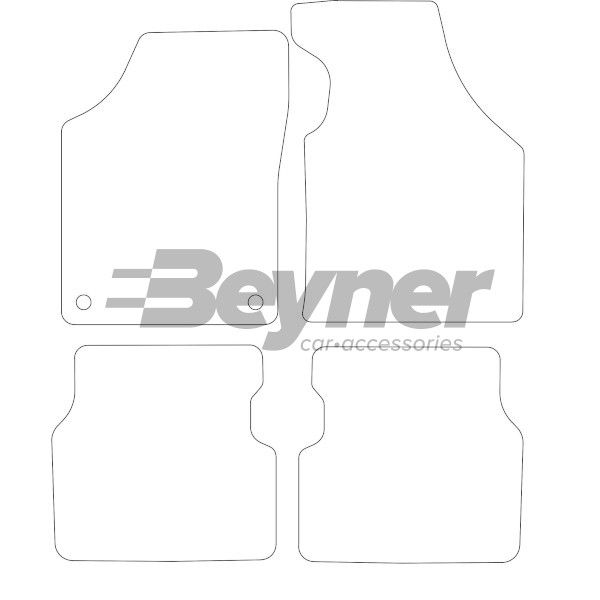 Beyner Pasklare stoffen matten MSN-1364018