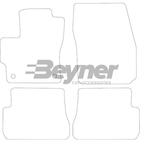 Beyner Pasklare stoffen matten MSN-1364023