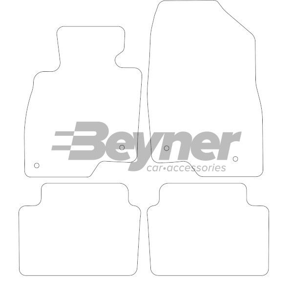 Beyner Pasklare stoffen matten MSN-1364030