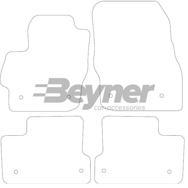 Beyner Pasklare stoffen matten MSN-1364031