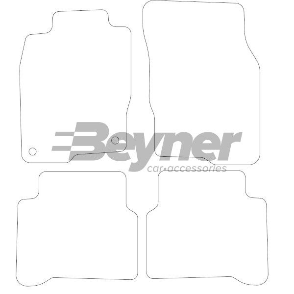 Beyner Pasklare stoffen matten MSN-1364325