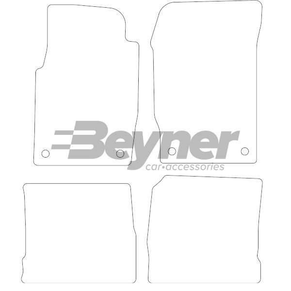 Beyner Pasklare stoffen matten MSN-1364327