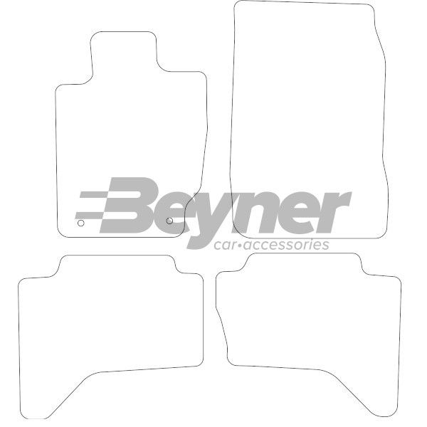 Beyner Pasklare stoffen matten MSN-1364344