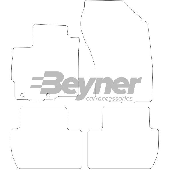 Beyner Pasklare stoffen matten MSN-1364351