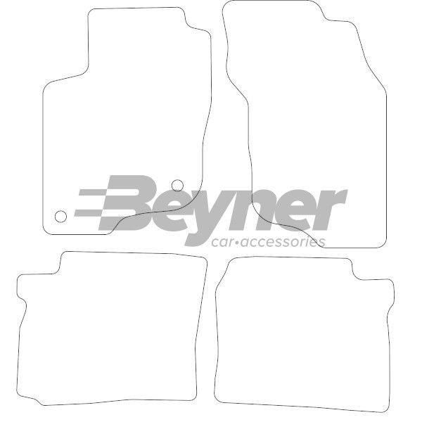 Beyner Pasklare stoffen matten MSN-1364371