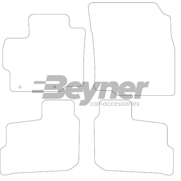 Beyner Pasklare stoffen matten MSN-1364372