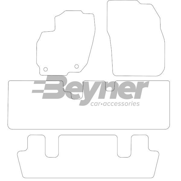 Beyner Pasklare stoffen matten MSN-1364375