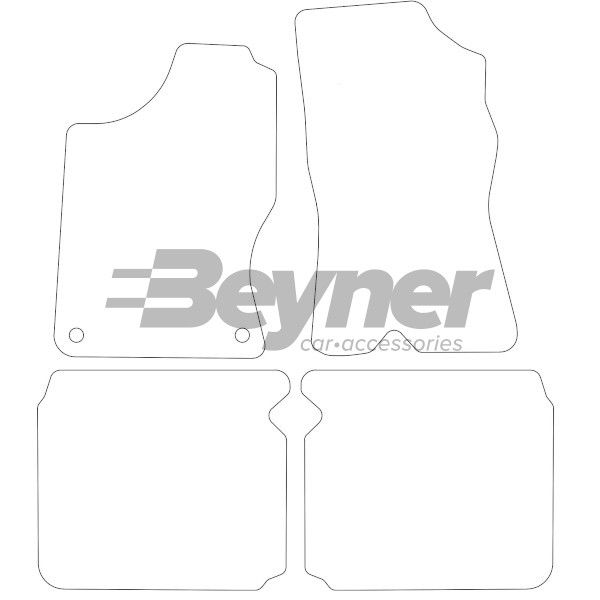 Beyner Pasklare stoffen matten MSN-1364553