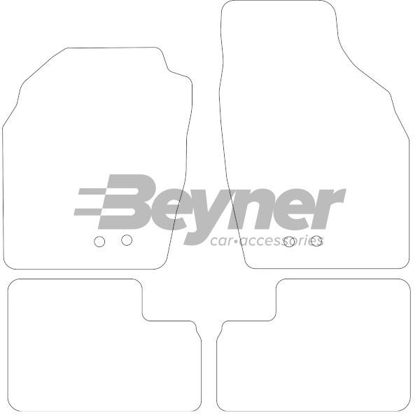 Beyner Pasklare stoffen matten MSN-1364715