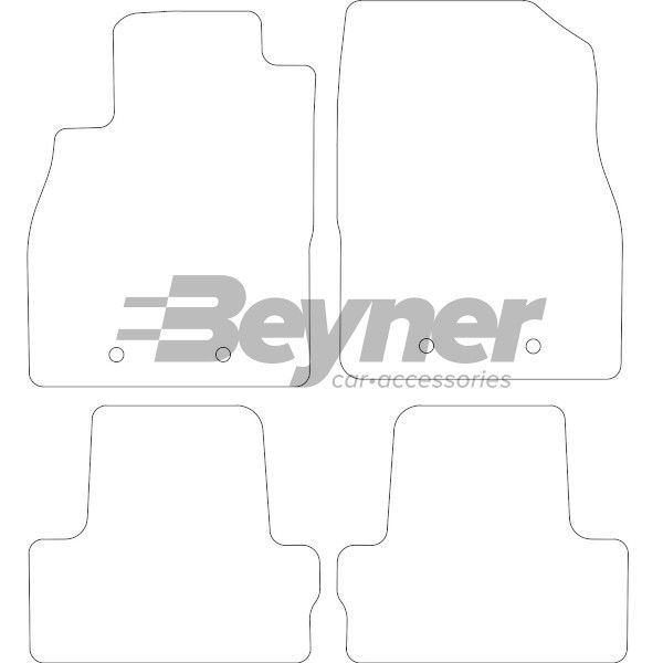 Beyner Pasklare stoffen matten MSN-1364718