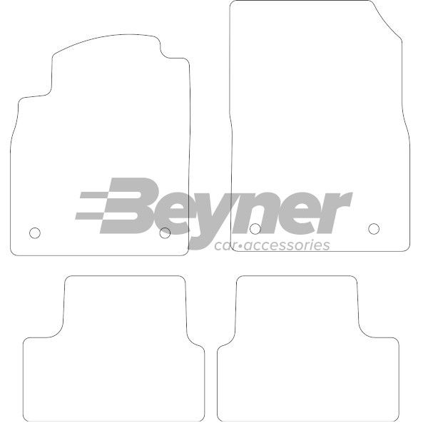 Beyner Pasklare stoffen matten MSN-1364728