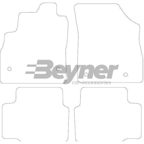 Beyner Pasklare stoffen matten MSN-1364733