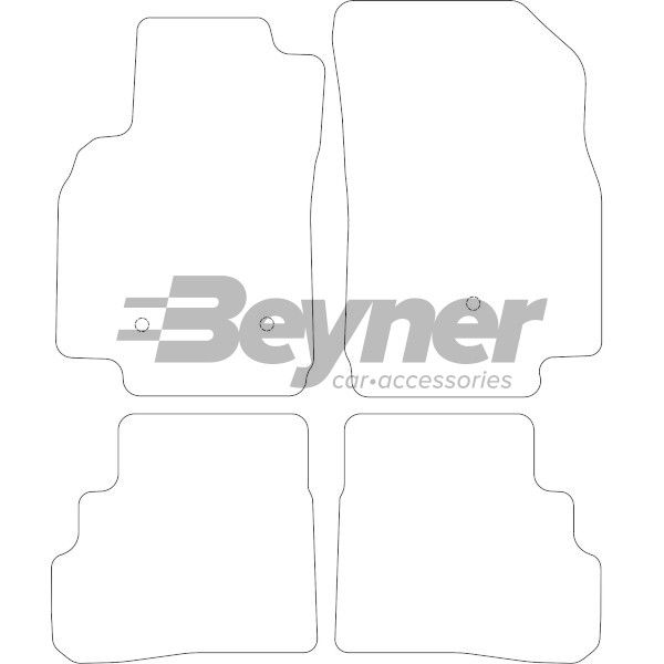 Beyner Pasklare stoffen matten MSN-1364756