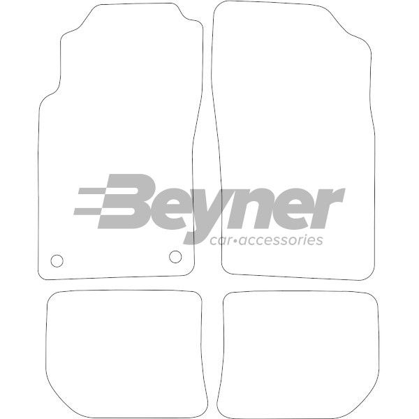 Beyner Pasklare stoffen matten MSN-1364928