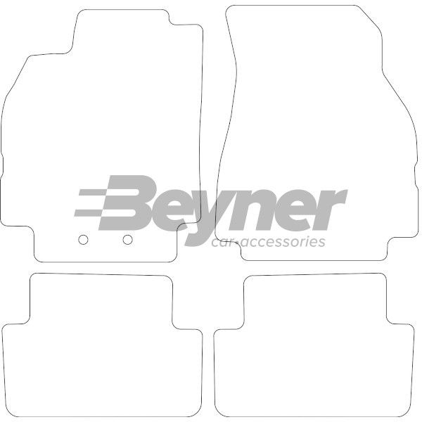 Beyner Pasklare stoffen matten MSN-1365155