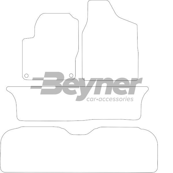 Beyner Pasklare stoffen matten MSN-1365516