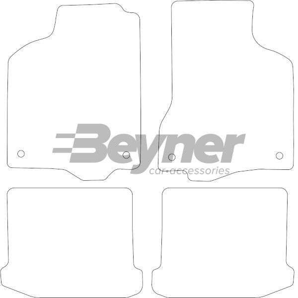 Beyner Pasklare stoffen matten MSN-1365523