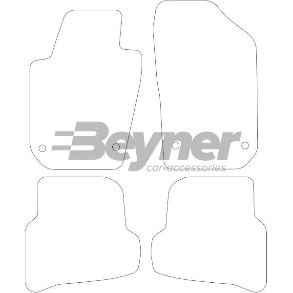 Beyner Pasklare stoffen matten MSN-1365527