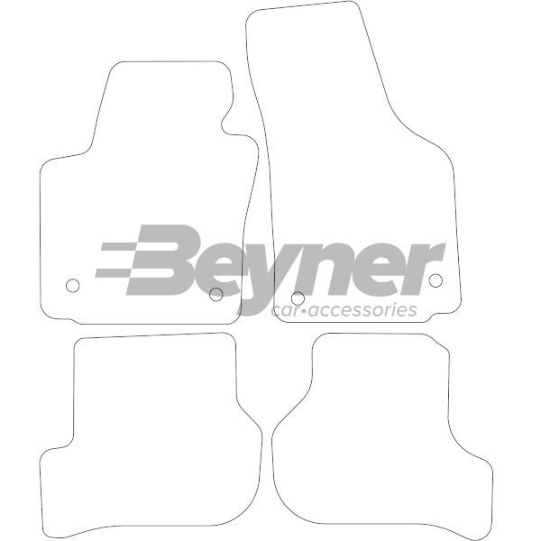 Beyner Pasklare stoffen matten MSN-1365533