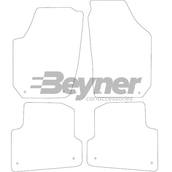 Beyner Pasklare stoffen matten MSN-1365615