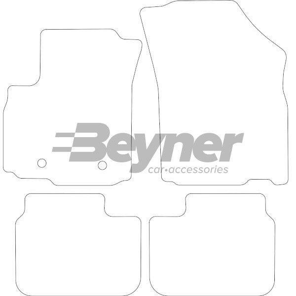 Beyner Pasklare stoffen matten MSN-1365834