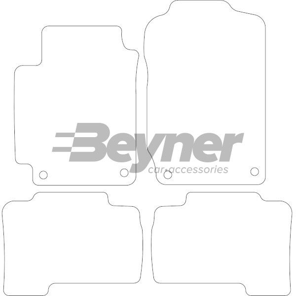 Beyner Pasklare stoffen matten MSN-1365838