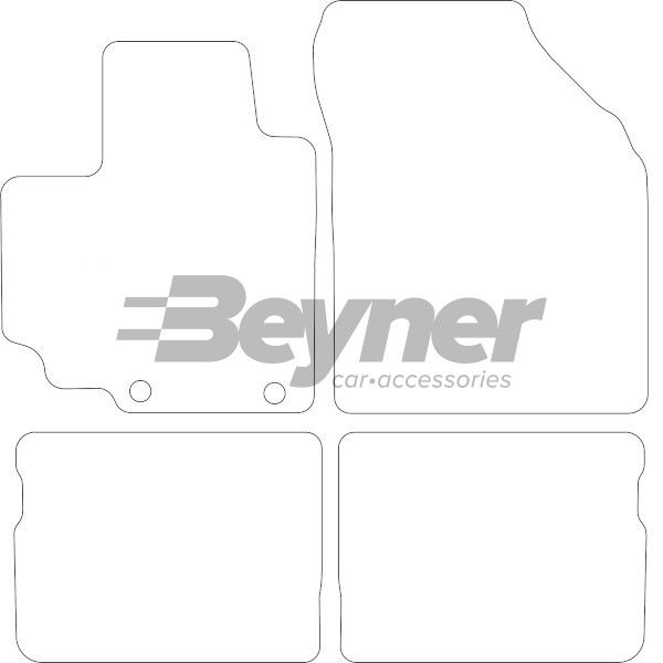 Beyner Pasklare stoffen matten MSN-1365845