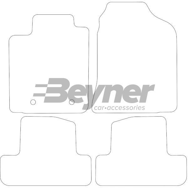 Beyner Pasklare stoffen matten MSN-1365935