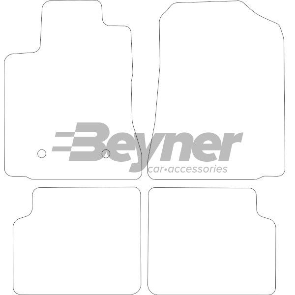 Beyner Pasklare stoffen matten MSN-1365937