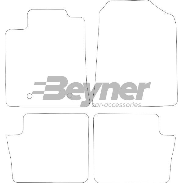 Beyner Pasklare stoffen matten MSN-1365938