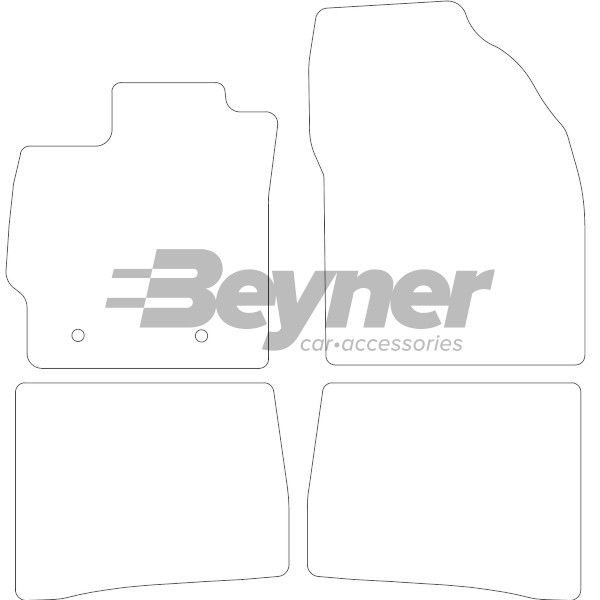 Beyner Pasklare stoffen matten MSN-1365958