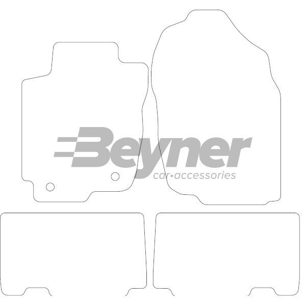 Beyner Pasklare stoffen matten MSN-1365964