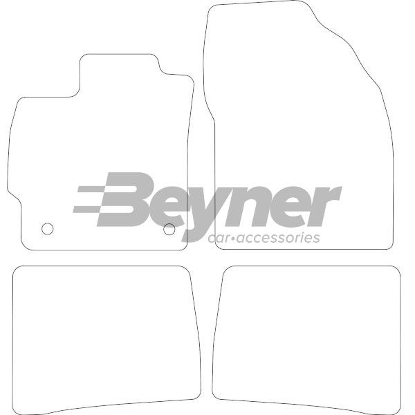 Beyner Pasklare stoffen matten MSN-1365970