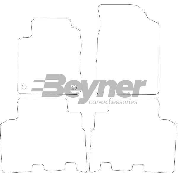 Beyner Pasklare stoffen matten MSN-1365977