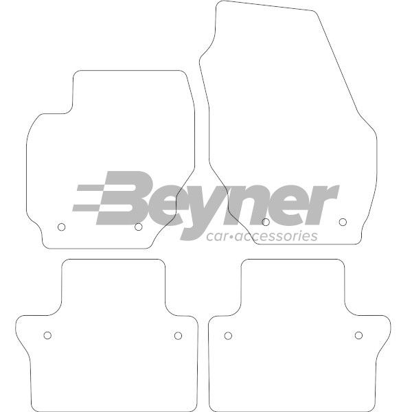 Beyner Vloermattenset MSN-1366035